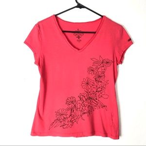 Tommy Hilfiger embroidered v neck t shirt